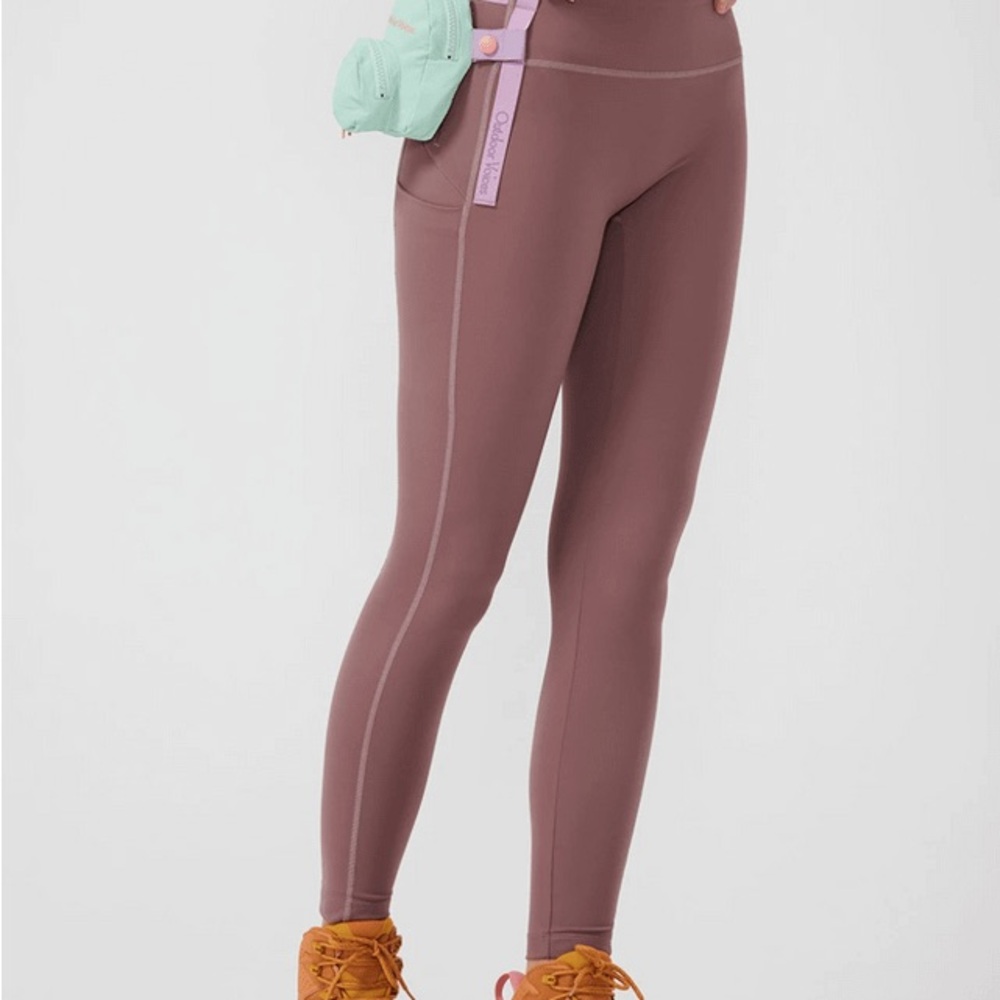 Outdoor Voices NWT 7/8 snacks leggings- Women's Mauve Leggings